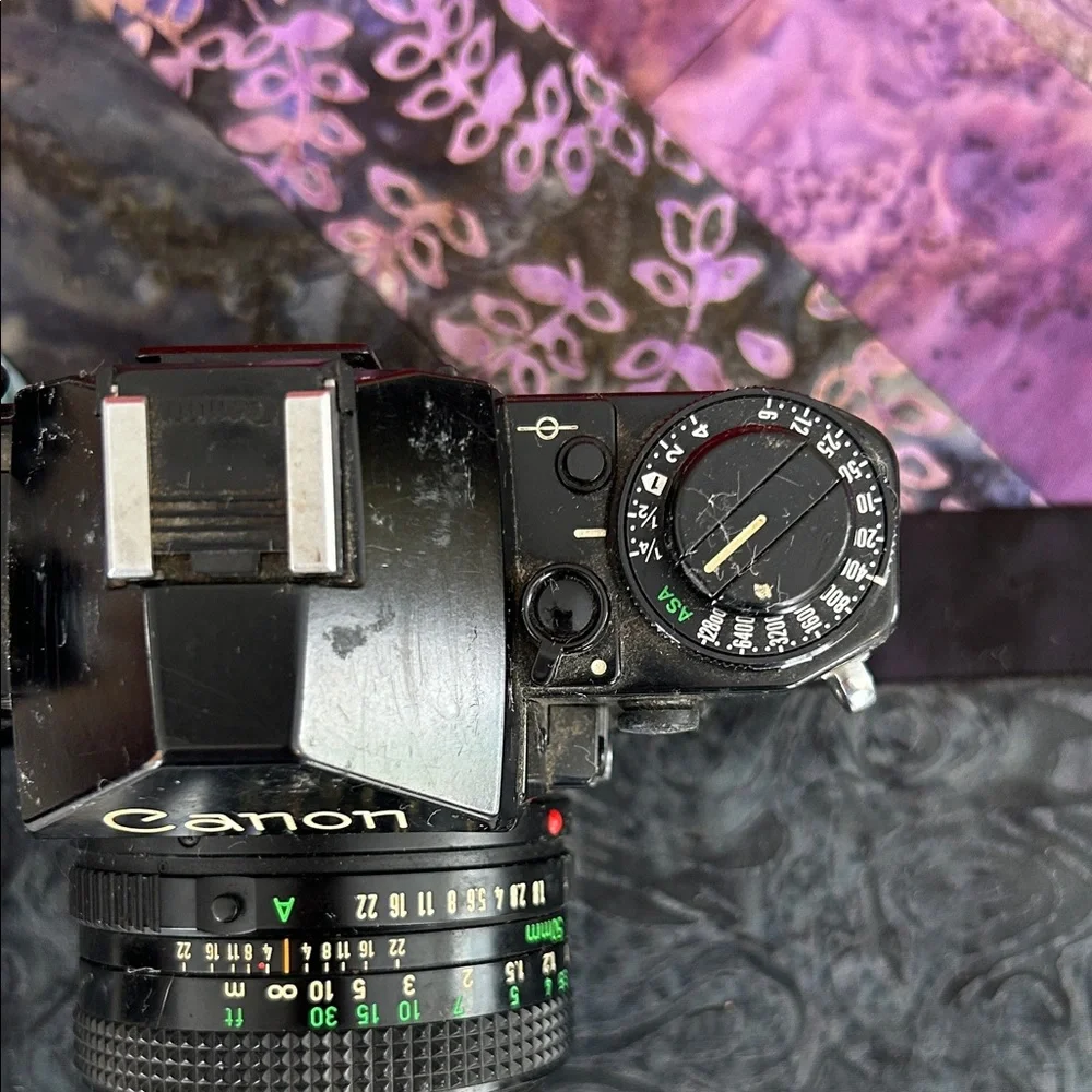 Canon A-1 Black 35mm Film Camera